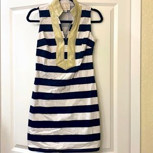 Preppy sale to sable striped dress